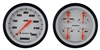 VELOCITY WHITE 5" SPEEDO, QUAD (fuel 240-33ohm) *