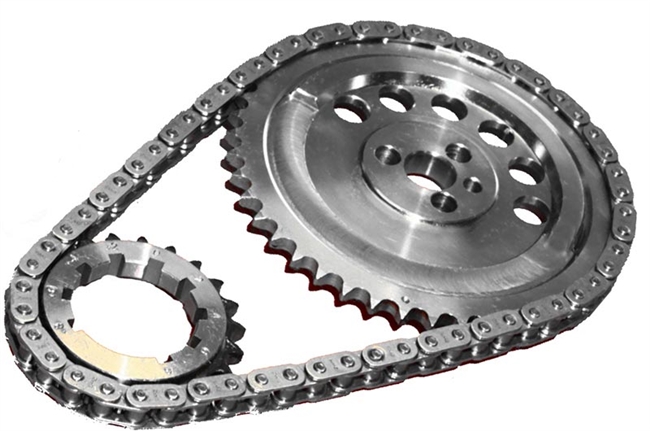 ROL-CS1180 Rollmaster - Timing Chain Set - Single Roller - LS2 - 3 Bolt 1X Cam Reluctor - Red Series