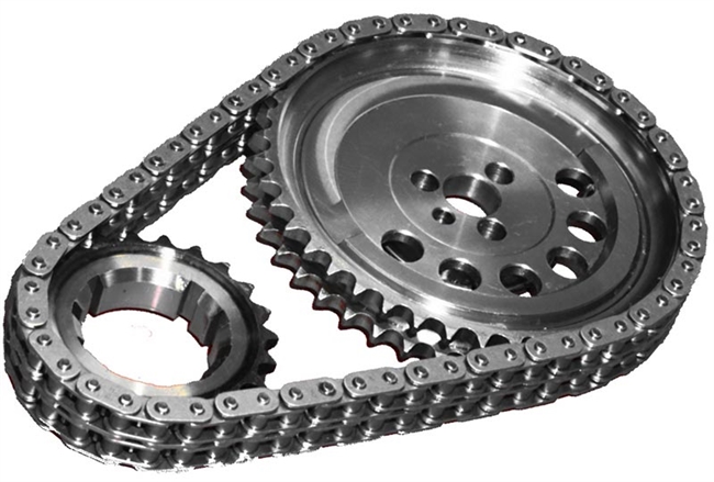 ROL-CS1185 Rollmaster - Timing Chain Set - Double Roller - LS2 3 Bolt 1X Cam Reluctor - Red Series