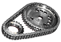 ROL-CS1198 Rollmaster - Timing Chain Set - Double Roller - SBC GEN4 - 1 Bolt 4X Cam Reluctor - Red Series