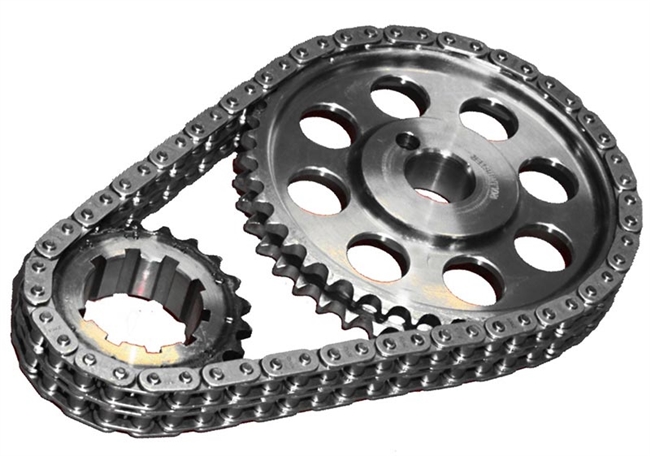 ROL-CS3010 Rollmaster - Timing Chain Set - Double Roller - SBF 302/351W CARB - Red Series