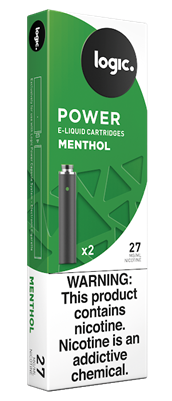 Logic Power Cartridge Menthol 27 mg/ml 2-Ct (10/bx)