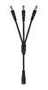 15-Inch 3-Way Power Splitter Cable - 5.5mm x 2.1mm Barrel Connectors - Works with Battery Eliminator Kits