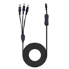 6.75-ft 3-Way Power Splitter & Power Extension Cable with ON/Off Switch - HEAVY DUTY - 5.5mm x 2.1mm Barrel Connectors - Works with Battery Eliminator Kits
