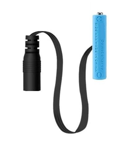 AAA Active Dummy Cell Battery - 11" Thin Flat Flexible Cable - 5.5mm x 2.1mm Barrel Socket - Works with Battery Eliminator Kits