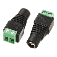 Adapter - 5.5mm x 2.1mm Female Barrel Socket - 2 x Female Screw Terminal Clamps