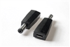 Connector Adapter - Micro-USB Female Socket - 5.5mm x 2.1mm Male Barrel Plug