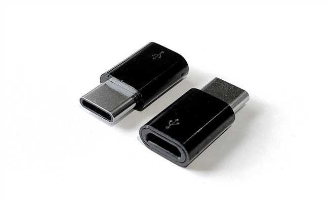 Connector Adapter - USB C Male Plug - Micro-USB Female Socket
