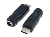 Connector Adapter - USB C Male Plug - 5.5mm x 2.1mm Female Barrel Socket