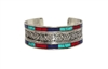 Turquoise cuff bracelet based on tibetan bracelet, Nepal bracelet Lapis bracelet