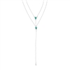 Silpada 'Double-Y' Reversible Lariat Necklace with Compressed Turquoise in Sterling Silver