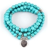 GVUSMIL 8mm 108 Mala Beads Wrap Bracelet Necklace for Yoga Charm Bracelet/Necklace Natural Gemstone Jewelry for Women