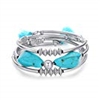 USA Annabel Natural Gemstone Wrap Bangle Bracelet - Fashion Bohemian Jewelry Multilayer Charm Bracelet for Women and Girls