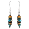 Spiny Oyster Turquoise Earrings in 925 Sterling Silver