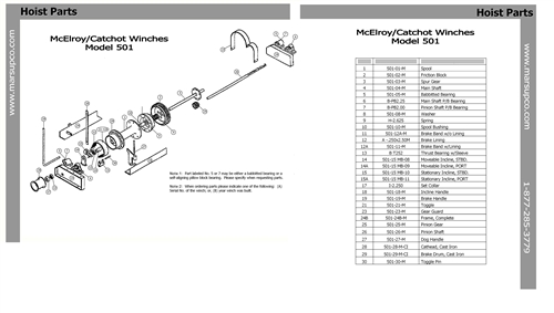 McElroy/Catchot Winch: Model 501