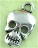 Silvertone Skull Charms - Set of 5