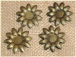 Bronze Metal Daisies for Scrapbooking and Mixed Media