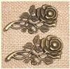 Bronze Metal Roses for Scrapbooking and Mixed Media