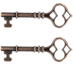 Copper Keys - set of 2