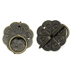 Bronze Tone Ring Fasteners - Set of 4