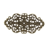 Irregular Antique Bronze Filigree - Set of 4