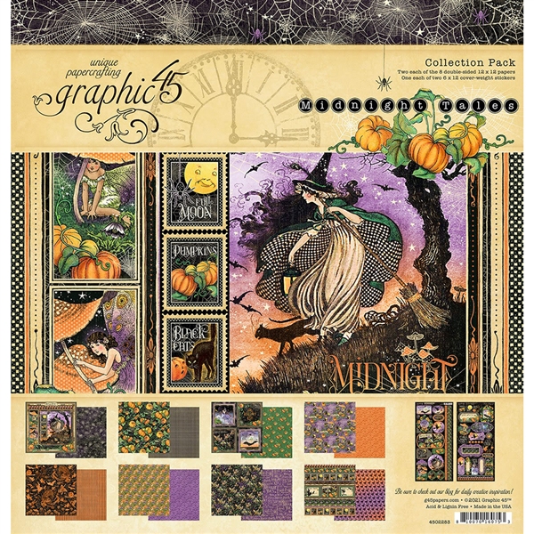 Midnight Garden Digital Scrapbooking Set Graphic by KRLC Studio · Creative  Fabrica