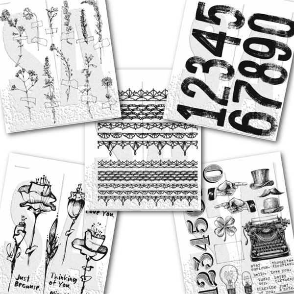Stampers Anonymous Tim Holtz Stamp Bundle April 2024 Release