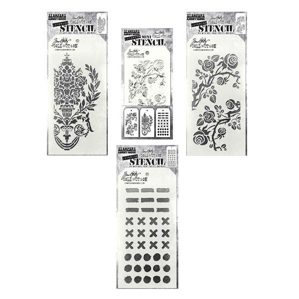 Stampers Anonymous Tim Holtz Halloween Layering Stencil Bundle