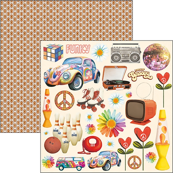 Papel Scrapbooking Hipster Tags CIAO BELLA 30x30 cm