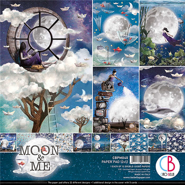 Ciao Bella - Moon & Me 12x12 Paper Pad CBPM040