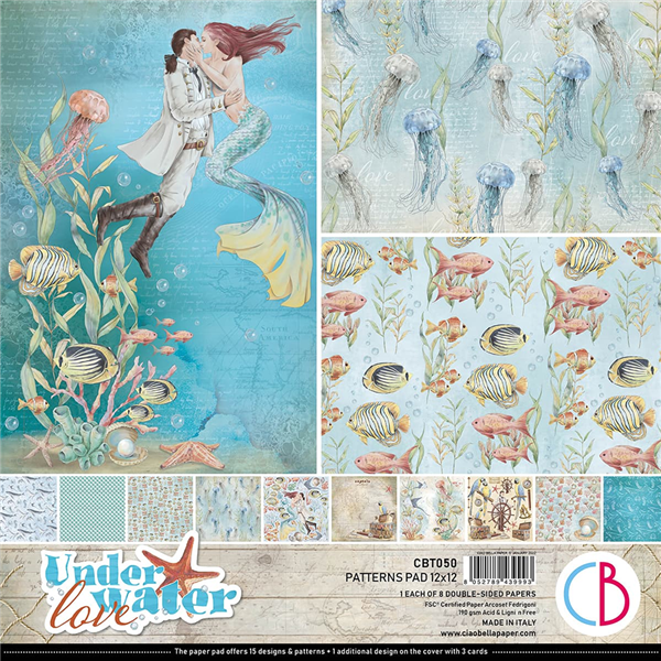 Ciao Bella - Underwater Love 12x12 Patterns Pad CBT050