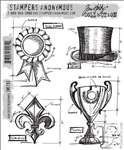 Stampers Anonymous Tim Holtz Stamp Set - High Society Blueprints CMS193