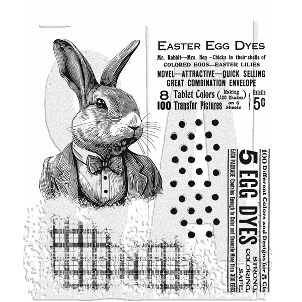 Stampers Anonymous Tim Holtz Stamp Mr. Rabbit CMS478
