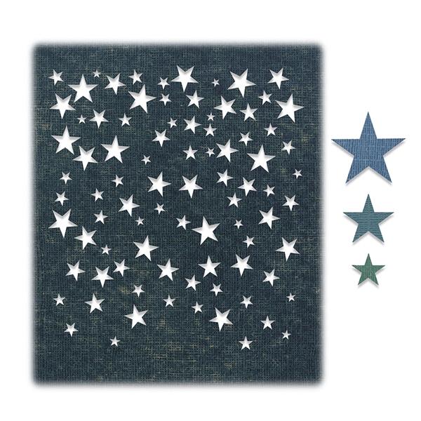 Sizzix Chapter 3 Tim Holtz Thinlits Dies - Falling Stars 664732