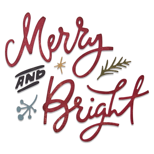 Sizzix Chapter 3 Tim Holtz Thinlits Dies - Merry & Bright 664739