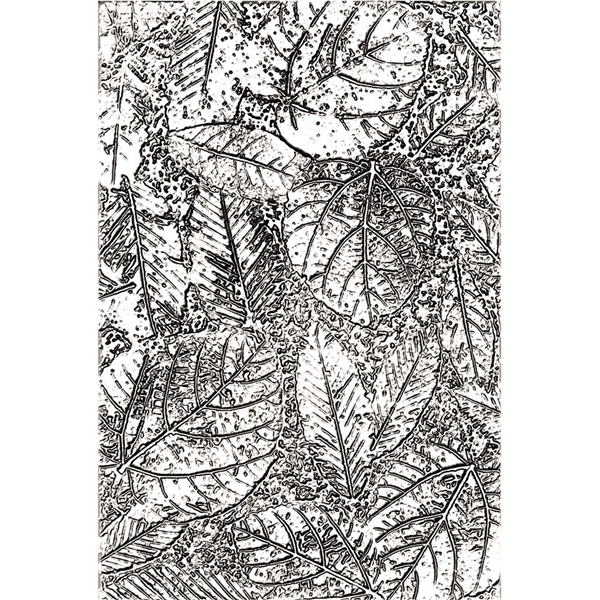 Sizzix Chapter 3 Tim Holtz 3-D Texture Fades Embossing Folder - Foliage 665252