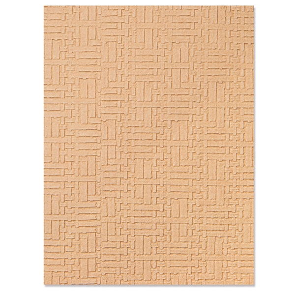 Sizzix Textured Impressions Embossing Folder - Woven Leather by Eileen Hull 665916