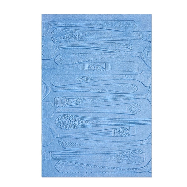 Sizzix 3-D Textured Impressions Embossing Folder - Silverware by Eileen Hull 666047