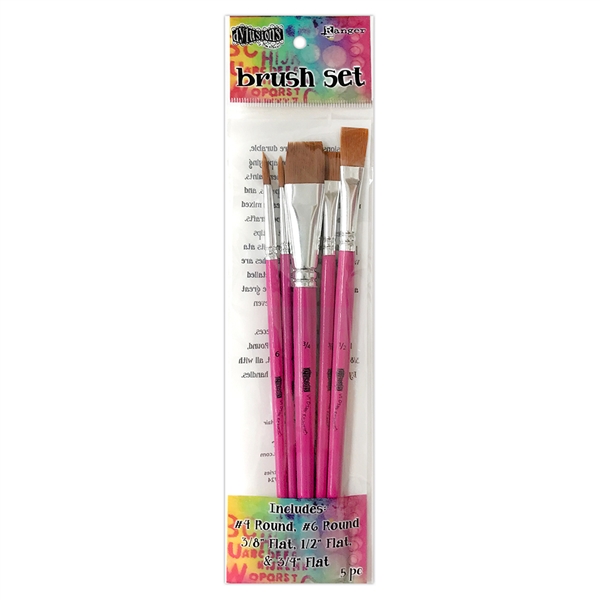 Ranger Dylusions Brush Set - 5pc DYA78456