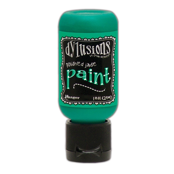 Ranger Dylusions Paint 1oz Flip Cap - Polished Jade DYQ75603