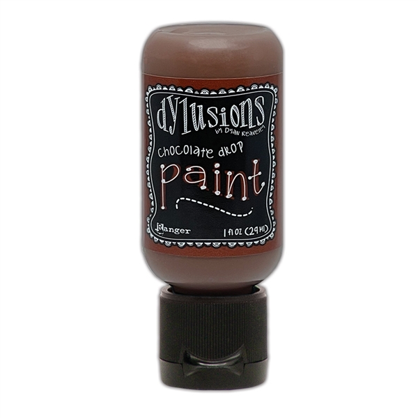 Ranger Dylusions Paint 1oz Flip Cap - Chocolate Drop DYQ85638