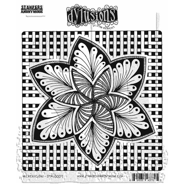 Stampers Anonymous Dyan Reaveley's Dylusions Stamp: Wickerlicious DYR10007