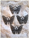 Bronze Butterfly - Set of 4