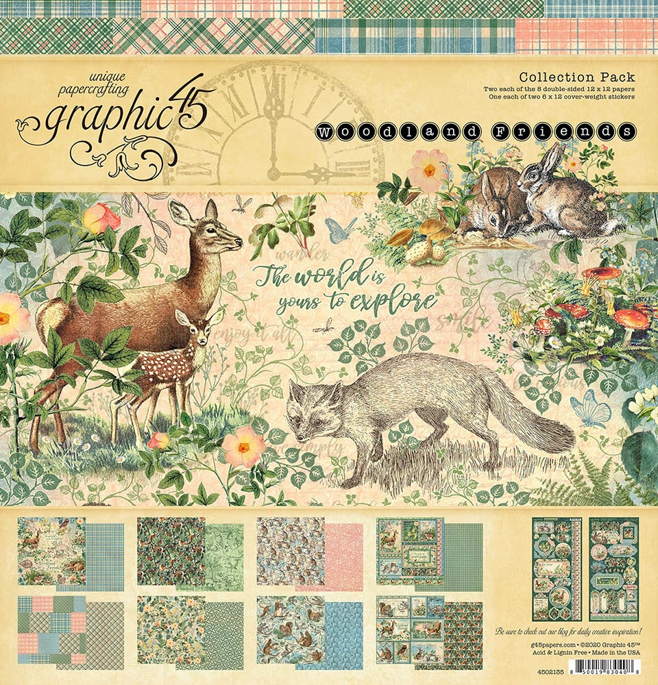 Graphic 45 - Woodland Friends - 12x12 Collection 4502135