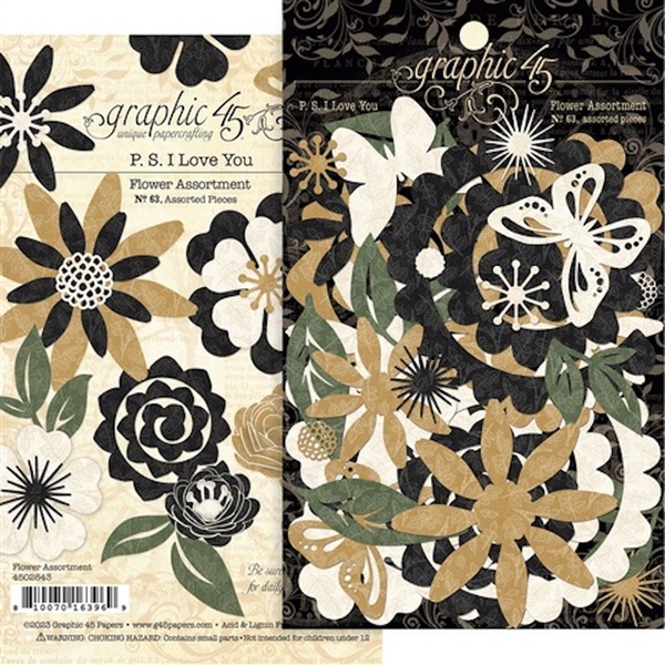 Graphic 45 * P.S. I Love You Patterns and Solids *12x12 double sided s –  Creative Treasures