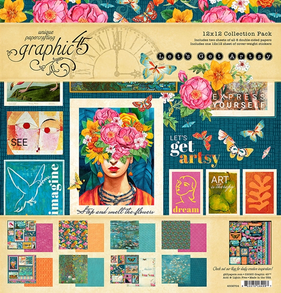 Graphic 45 - Let's Get Artsy 12x12 Collection Pack 4502754