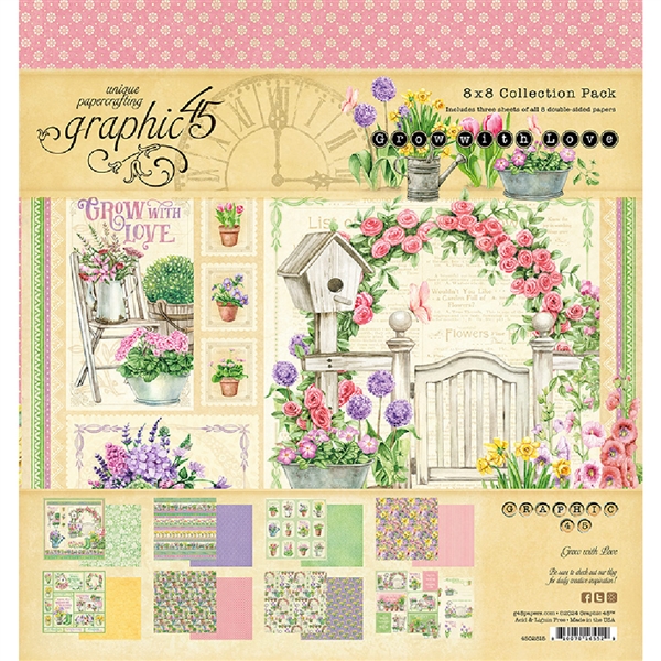 Graphic 45 - Grow with Love 8x8 Collection Pack 4502815