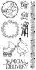 Graphic 45 - Precious Memories Cling Stamp 3 IC0331S