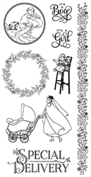 Graphic 45 - Precious Memories Cling Stamp 3 IC0331S