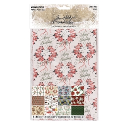 Tim Holtz Idea-ology Worn Wallpaper, Christmas